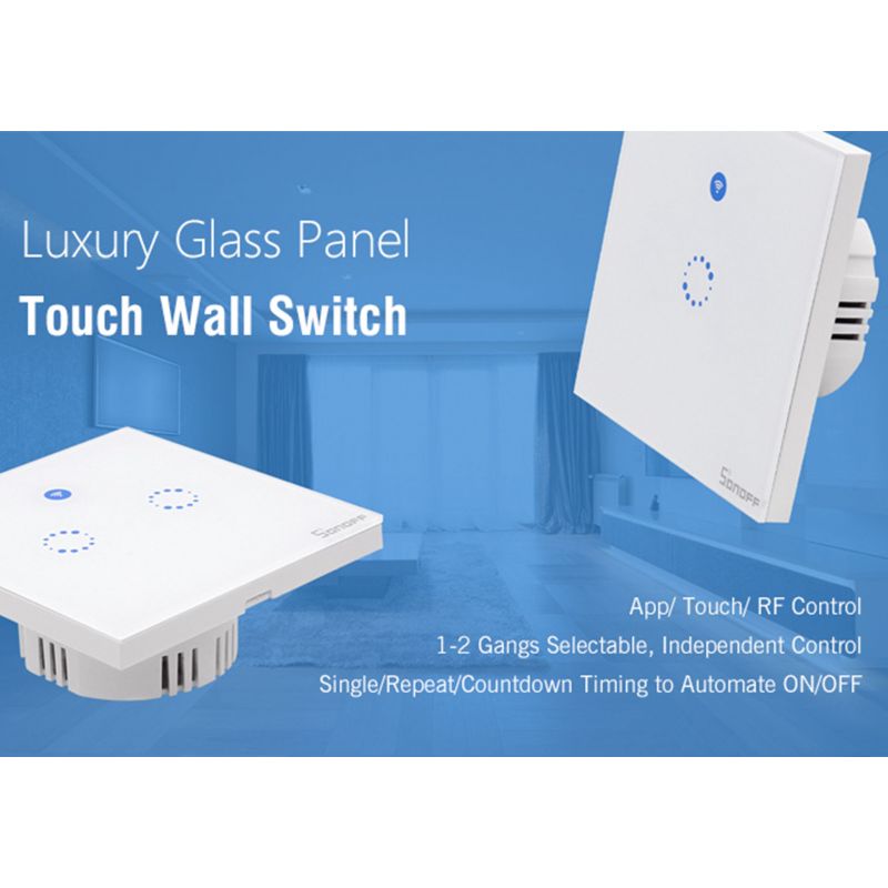 Sonoff Intrerupator tactil T1EU1C TX WiFi Sonoff 1 canal