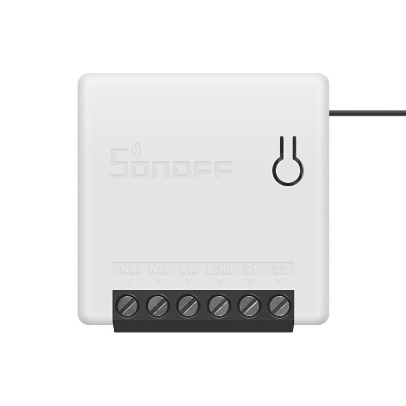 Sonoff releu inteligent wireless Sonoff Mini, 10A, compatibil cu Alexa, Google Home