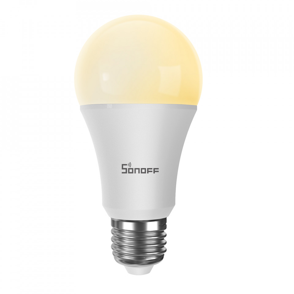 Sonoff Bec Smart LED B02-B-A60, Control vocal, 9W, E27, 806lm, WiFi